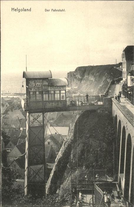 HELGOLAND Insel Schleswig-Holstein Fahrstuhl