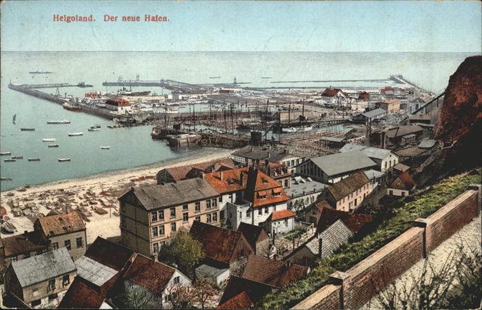 HELGOLAND Insel Schleswig-Holstein Neuer Hafen