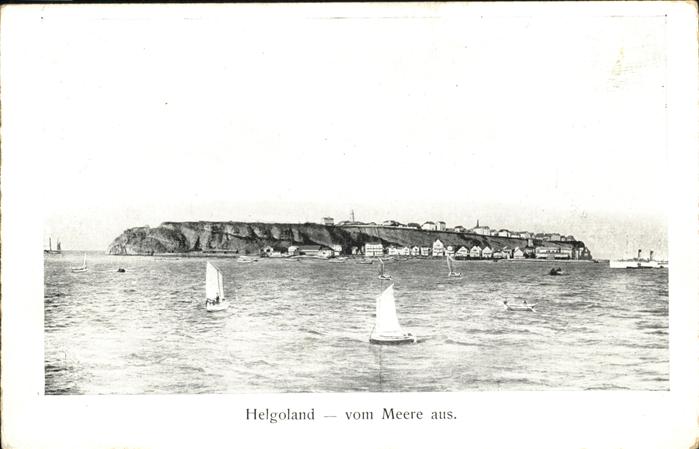 HELGOLAND Insel Schleswig-Holstein Segelboote