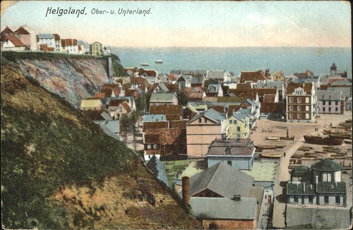 HELGOLAND Insel Schleswig-Holstein Oberland Unterland
