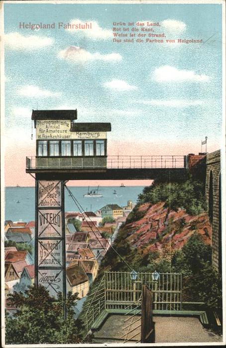 HELGOLAND Insel Schleswig-Holstein Fahrstuhl