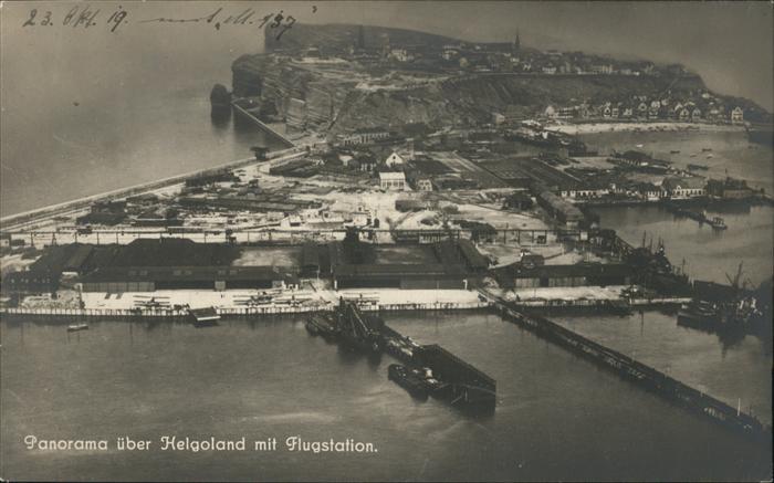 HELGOLAND Insel Schleswig-Holstein Fliegeraufnahme Hafen