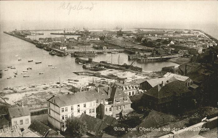 HELGOLAND Insel Schleswig-Holstein Von Oberland auf Kriegshafen