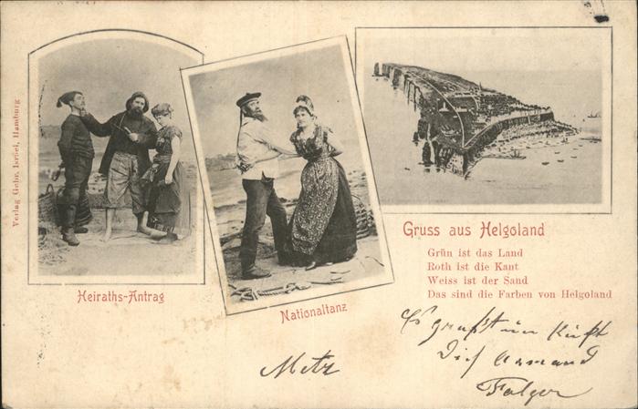 Helgoland Heiratsantrag Nationaltanz Tracht