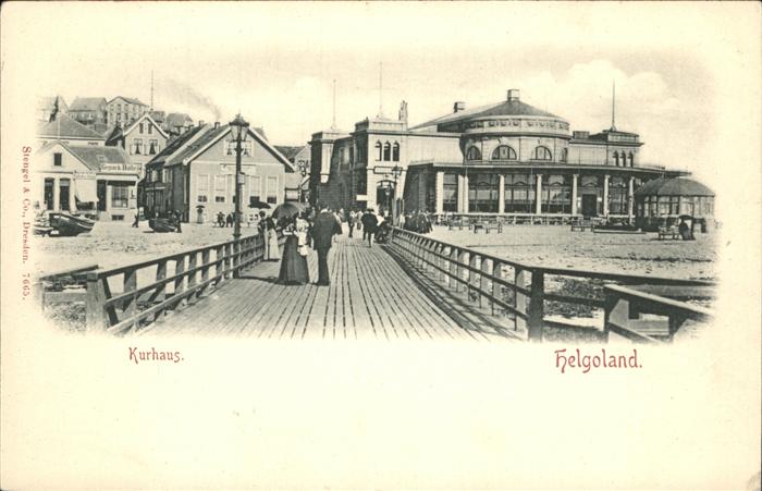 Helgoland Kurhaus Seebrücke