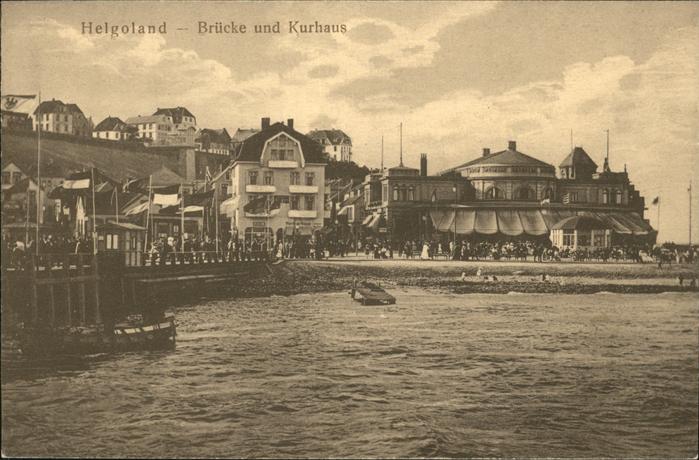 HELGOLAND Insel Schleswig-Holstein Bruecke Kurhaus