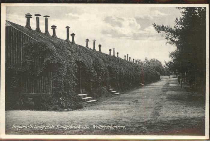 Koenigsbrueck Truppenuebungsplatz Wellblechbaracke