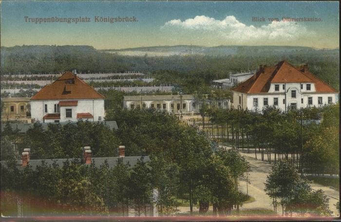 Koenigsbrueck Truppenuebungsplatz Blick vom Offiziers