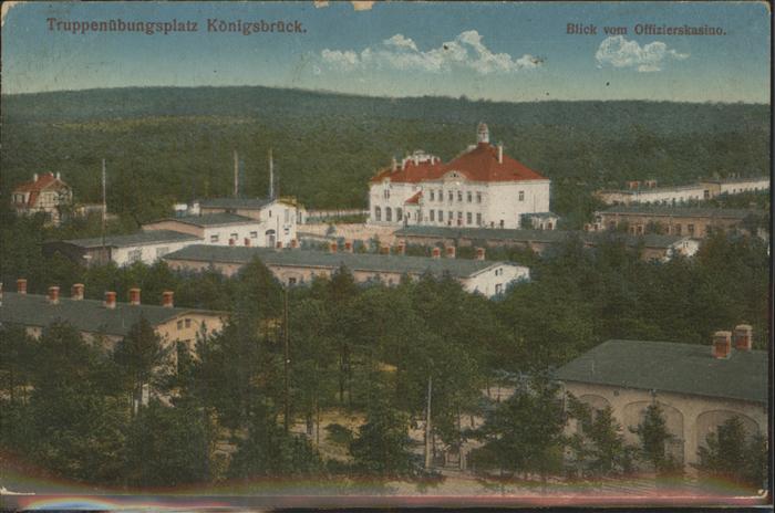 Koenigsbrueck Truppenuebungsplatz Blick vom Offiziers