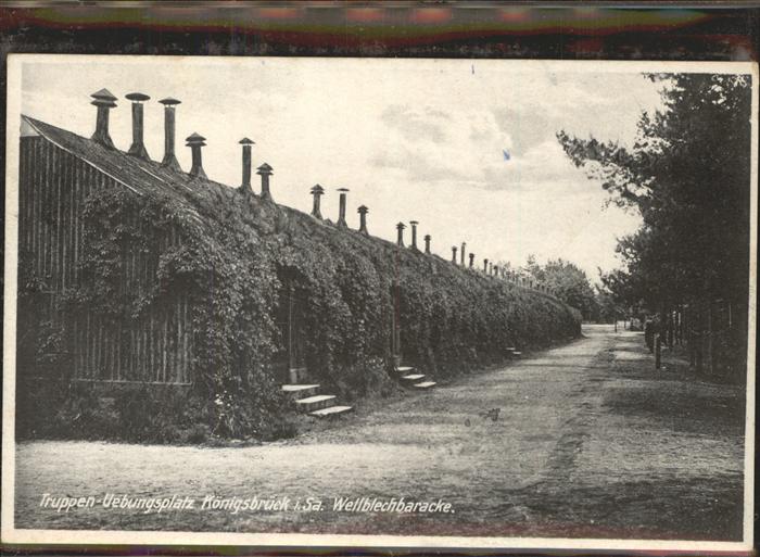 Koenigsbrueck Truppenuebungsplatz Wellblechbaracke