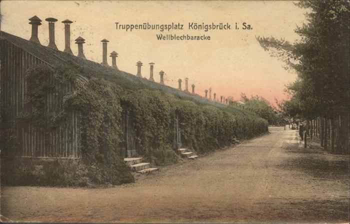 Koenigsbrueck Truppenuebungsplatz Wellblechbaracke