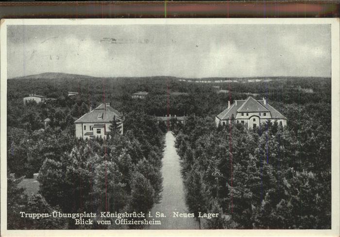 Koenigsbrueck Truppenuebungsplatz Neues Lager Blick v