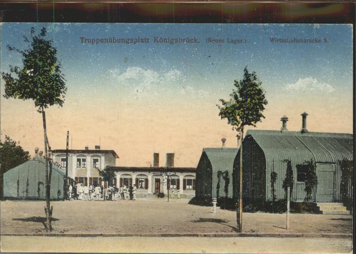 Koenigsbrueck Truppenuebungsplatz Neues Lager Wirtsch