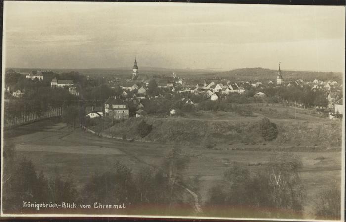 Koenigsbrueck Panoramablick vom Ehrenmal