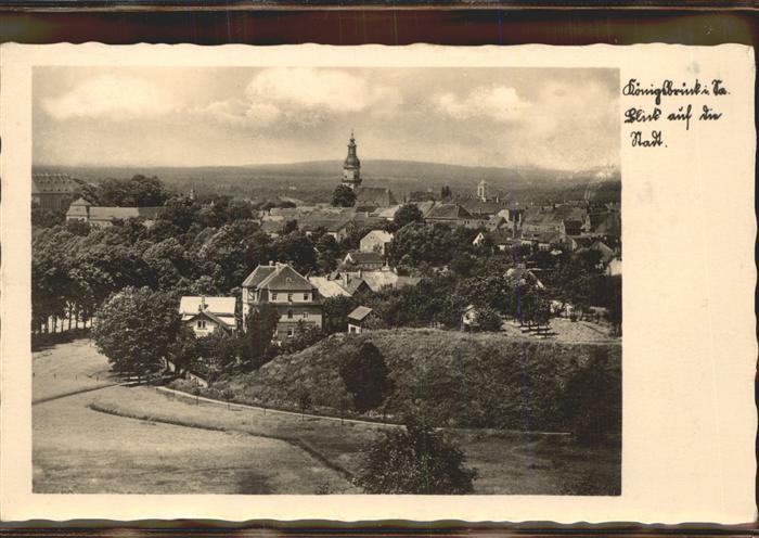 Koenigsbrueck Blick auf den Markt Kirche