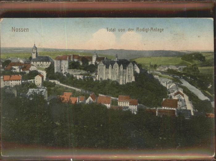 Nossen Blick von der Rodigt_Anlage Schloss Kir