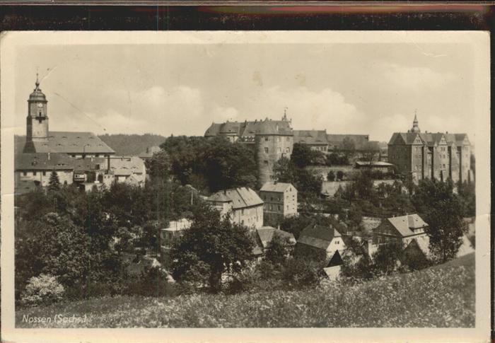 Nossen Blick zum Schloss und Kirche