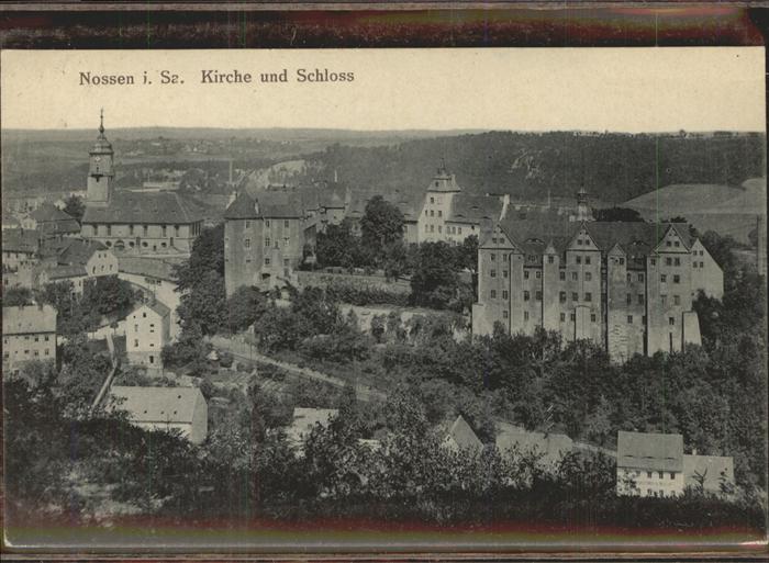 Nossen Blick zum Schloss und Kirche