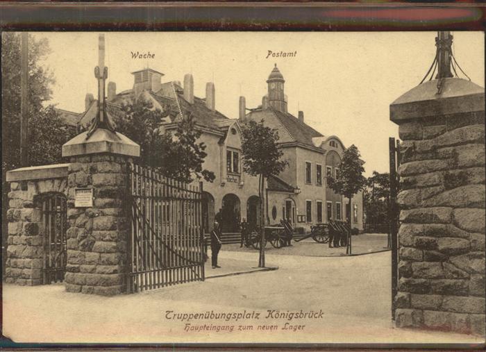 Koenigsbrueck Truppenübungsplatz Haupteingang zum neu