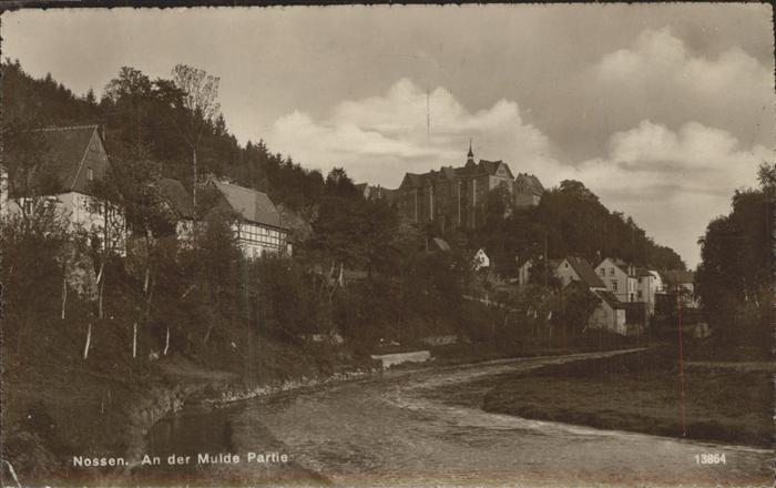 Nossen Partie an der Mulde Schloss