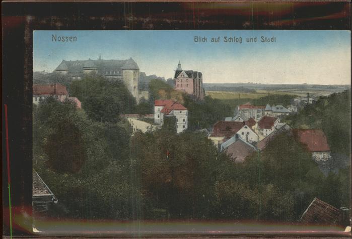 Nossen Teilansicht Blick zum Schloss