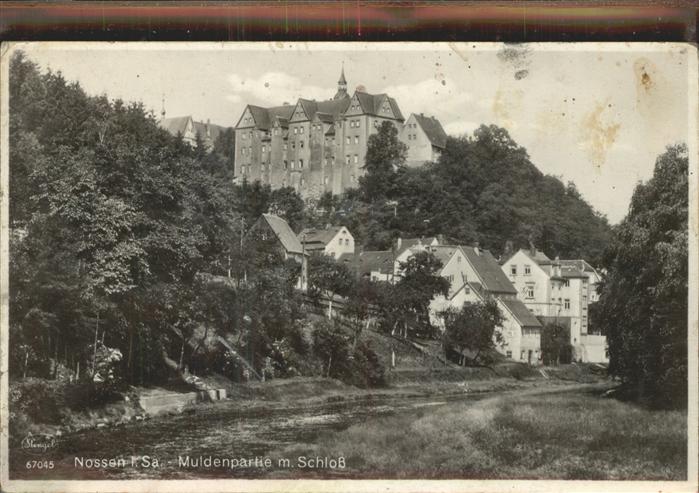 Nossen Partie an der Mulde Schloss