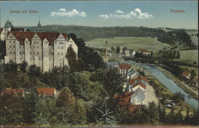 Nossen Blick zum Schloss Mulde