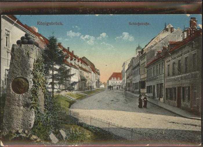 Koenigsbrueck Schloss_Strasse Denkmal