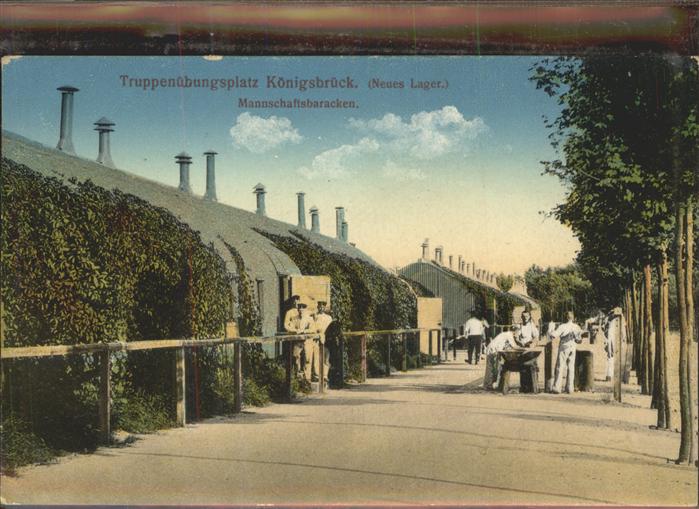 Koenigsbrueck Truppenübungsplatz Neues Lager Baracken
