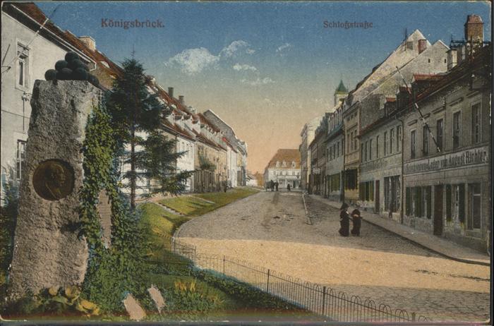 Koenigsbrueck Schloss_Strasse Denkmal Feldpost