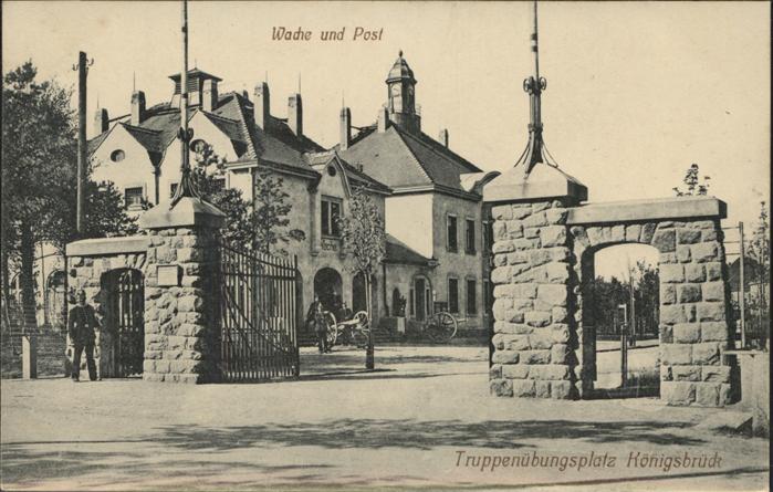 Koenigsbrueck Truppenübungsplatz Wache Postamt Kanone