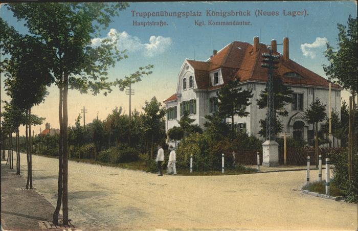 Koenigsbrueck Truppenübungsplatz Neues Lager Hauptstr