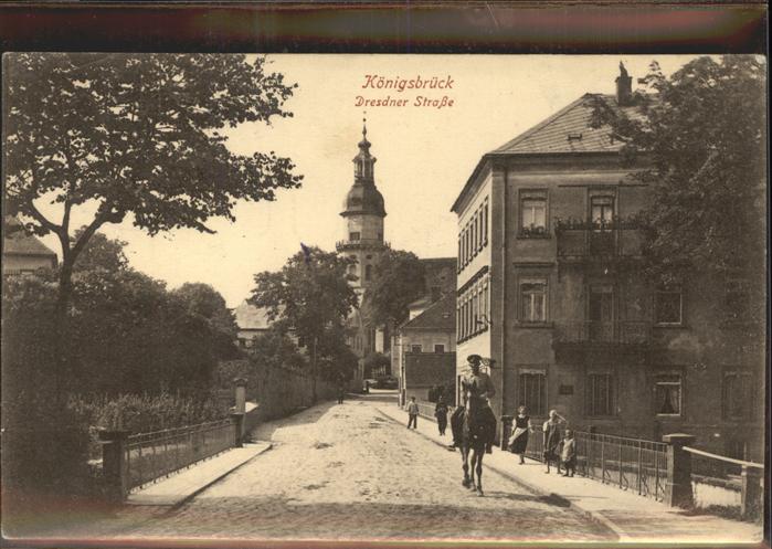 Koenigsbrueck Dresdener Strasse Kirche Reiter Feldpos