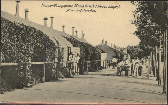 Koenigsbrueck Truppenübungsplatz Neues Lager Baracken