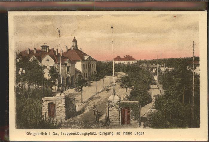 Koenigsbrueck Truppenübungsplatz Haupteingang zum Neu