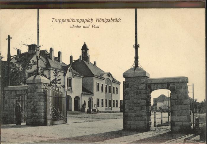 Koenigsbrueck Truppenübungsplatz Haupteingang zum Neu