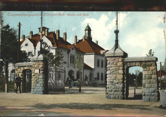 Koenigsbrueck Truppenübungsplatz Haupteingang zum Neu