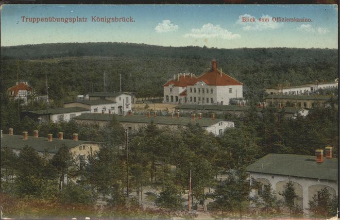 Koenigsbrueck Truppenübungsplatz Blick vom Offiziersk