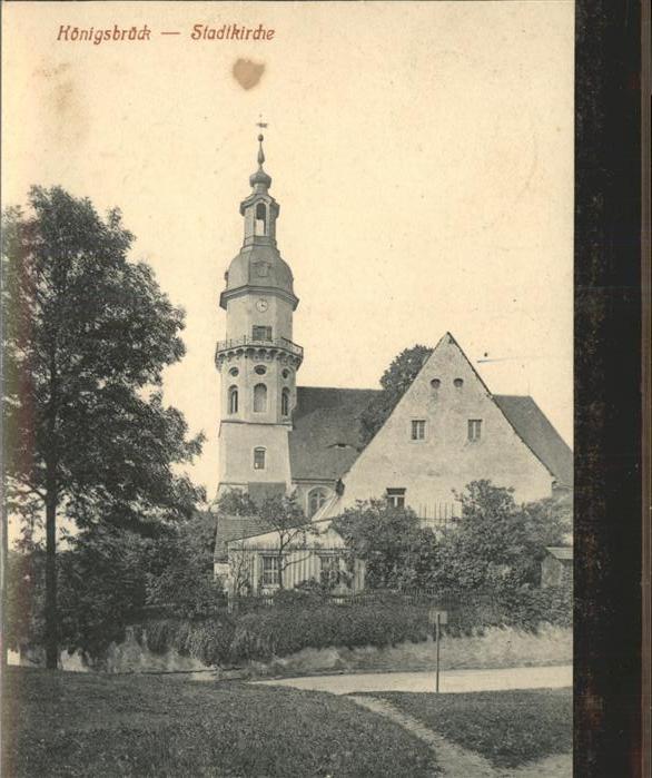 Koenigsbrueck Stadtkirche Pfarrhaus