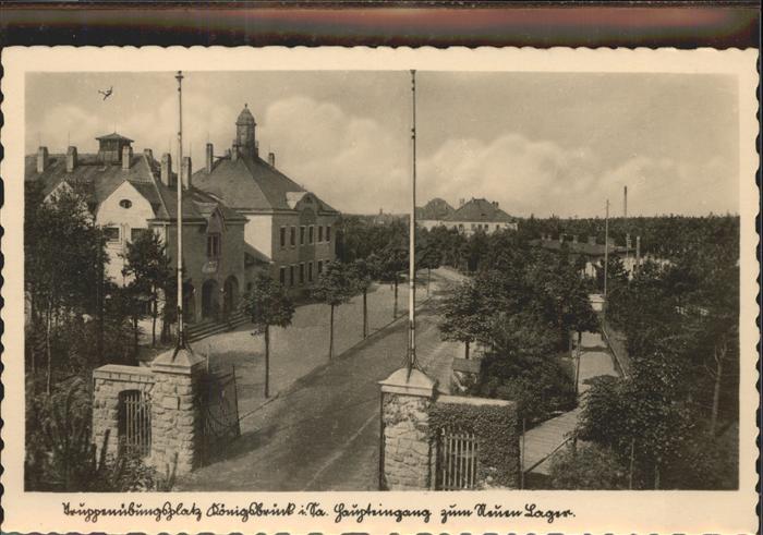 Koenigsbrueck Truppenübungsplatz Haupteingang zum Neu