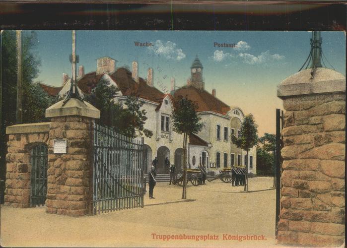 Koenigsbrueck Truppenübungsplatz Haupteingang zum Neu