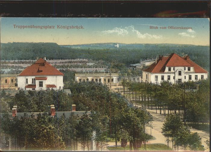 Koenigsbrueck Truppenübungsplatz Blick vom Offiziersk
