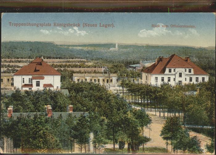 Koenigsbrueck Truppenübungsplatz Neues Lager Blick vo