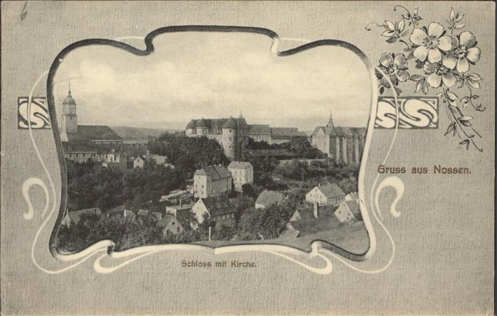 Nossen Teilansicht Schloss Kirche