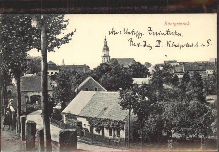 Koenigsbrueck Ortspartie Kirche