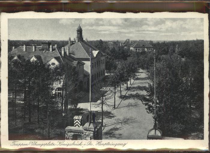 Koenigsbrueck Truppenübungsplatz Haupteingang