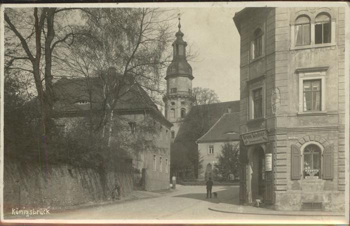 Koenigsbrueck Partie an der Kirche