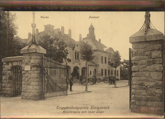 Koenigsbrueck Truppenübungsplatz Neues Lager Hauptein