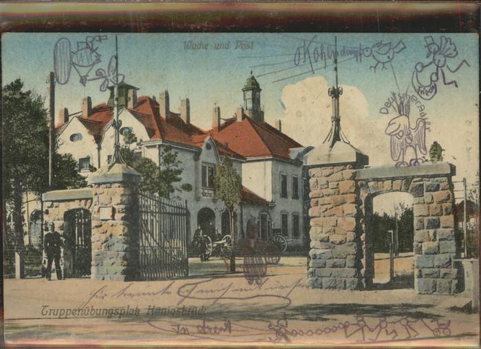 Koenigsbrueck Truppenübungsplatz Neues Lager Hauptein