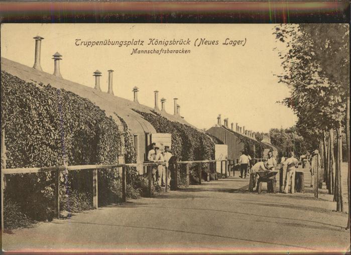 Koenigsbrueck Truppenübungsplatz Neues Lager Mannscha